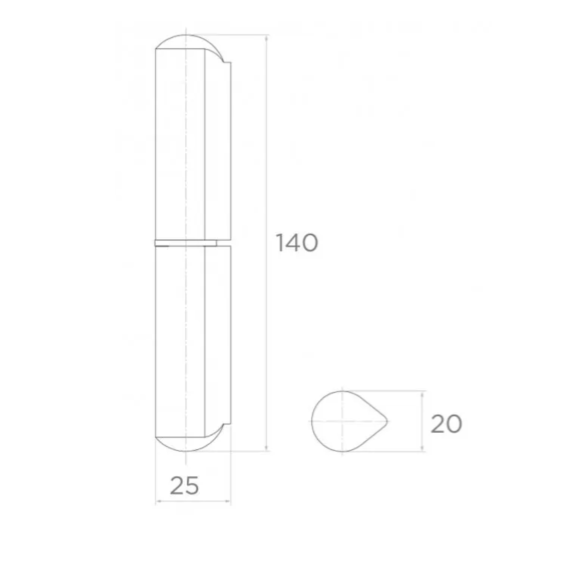 Welding hinge