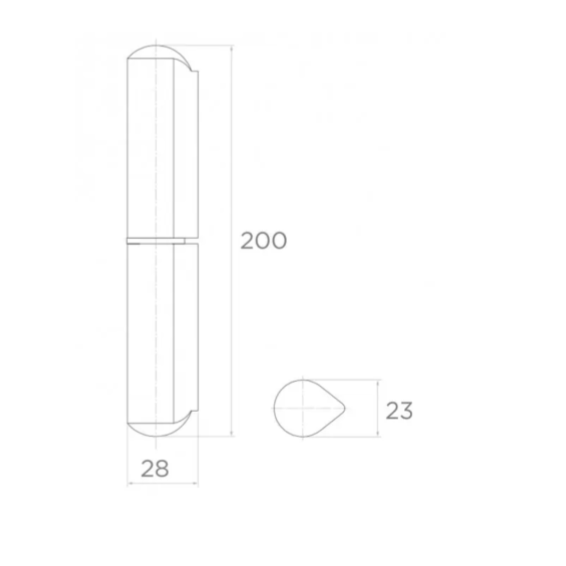 Welding hinge