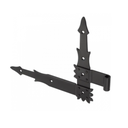 Angled hinge black left/ right D9 x H220 x L295 x 2.8 mm