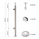 Inox Post 42,4 H1130 AISI 304