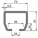 STAGE SZ &quot;C&quot; profile - galvanized