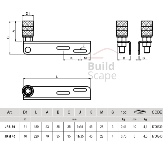 JRS 30 - support roller