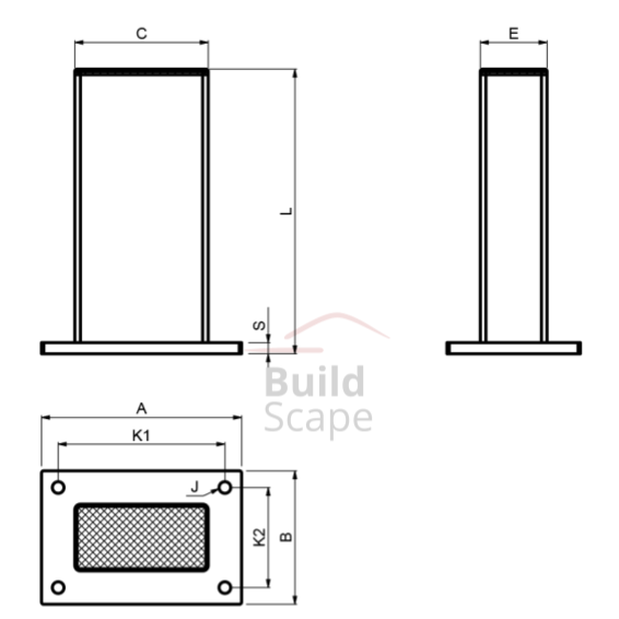 PARK L - end stop bracket