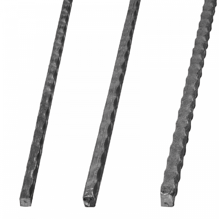 Forged steel rod 12x12 mm L3000 mm