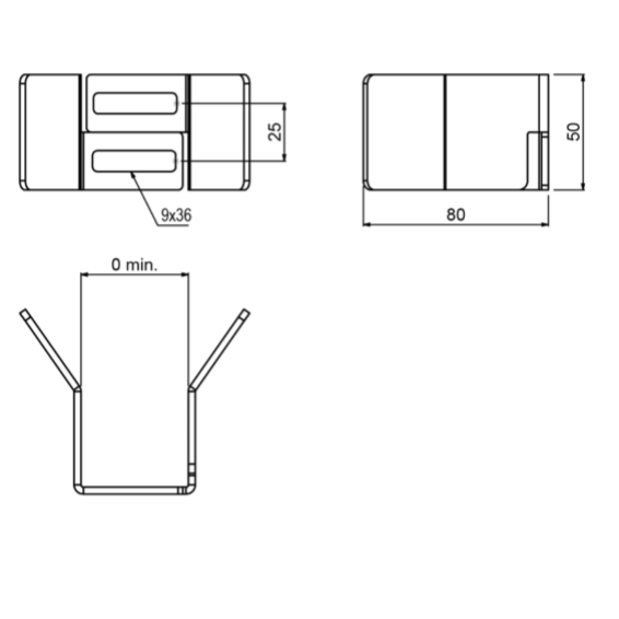 PADDOCK 0 - end stop bracket