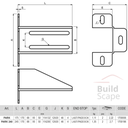 PARK - end stop bracket