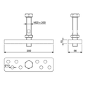 GD 200 - bracket support