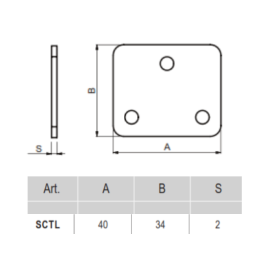 SCTL fixing plate