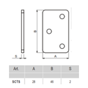 SCTS fixing plate