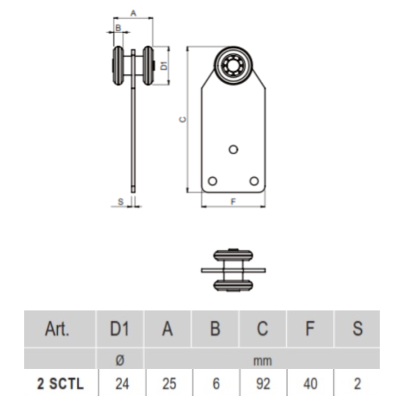 2 SCTL - bearing carriage