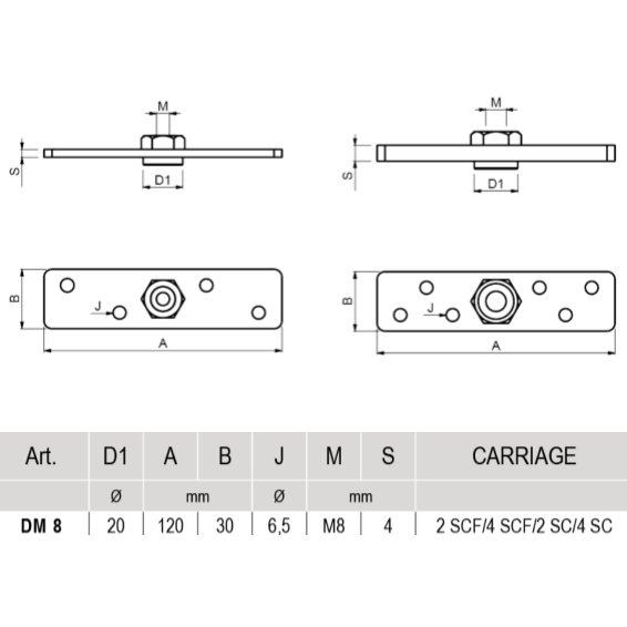 DM - support plate