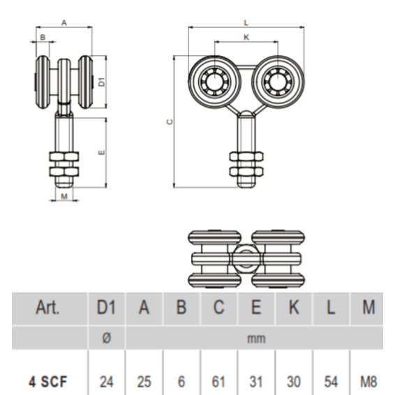 4 SCF - bearing carriage