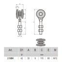 2 SBK - Bearing carriage