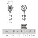 2 SAK - Bearing carriage