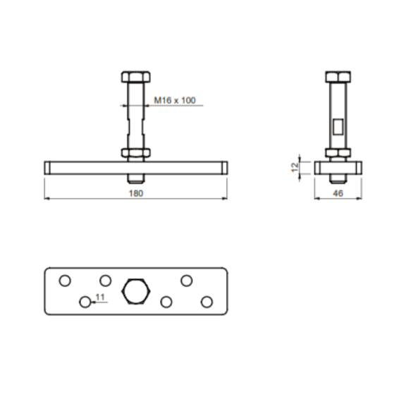 Upper adjustable bracket support