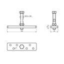 Upper adjustable bracket support