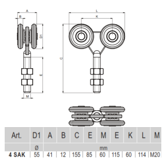 4 SAK - Bearing carriage