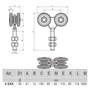 4 SAK - Bearing carriage