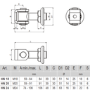 Adjustable hinge, for steel column