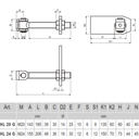 Hinge with plate