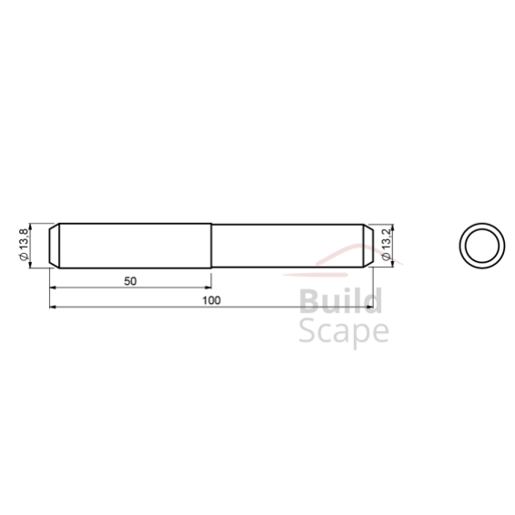 Fixing pin for profile guide