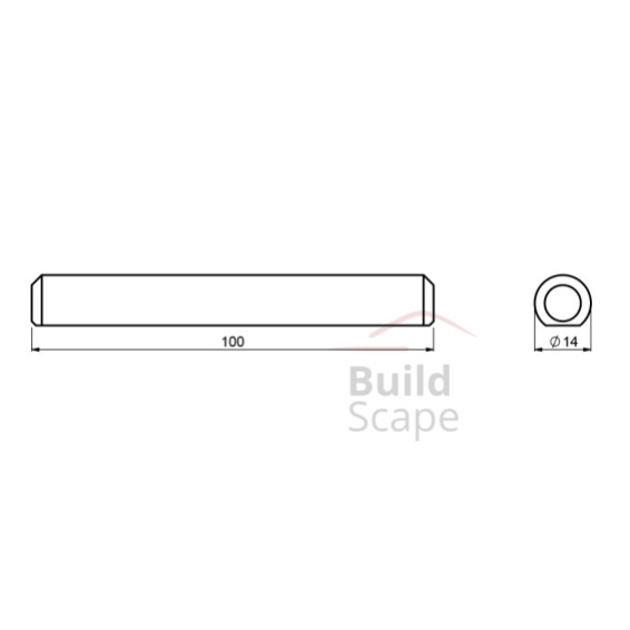 Fixing pin for profile guide ( PIN ROAD )