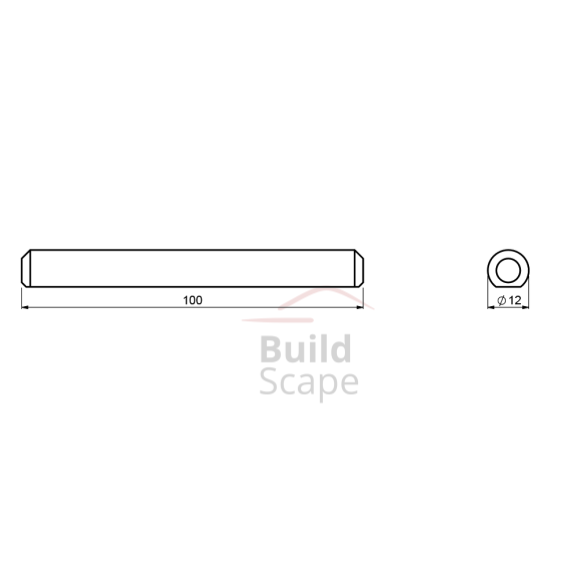 Fixing pin for profile guide L100mm