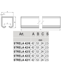 "C" profile guide (STRELA 42)