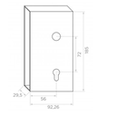 Lock for sliding gates, with hook  72-55/30