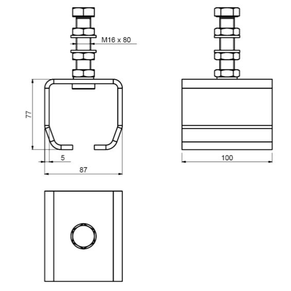 Adjustable guide support - DC 70