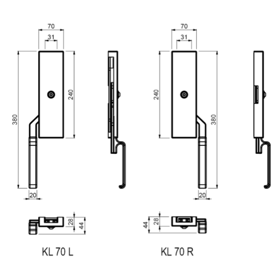 Vertical lock - KL 70