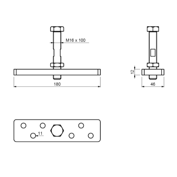 Bracket support - GD 180