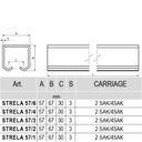 "C" Profile guide (galvanized)