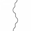 Decorative bar 12x6 mm H2000 x L65 mm