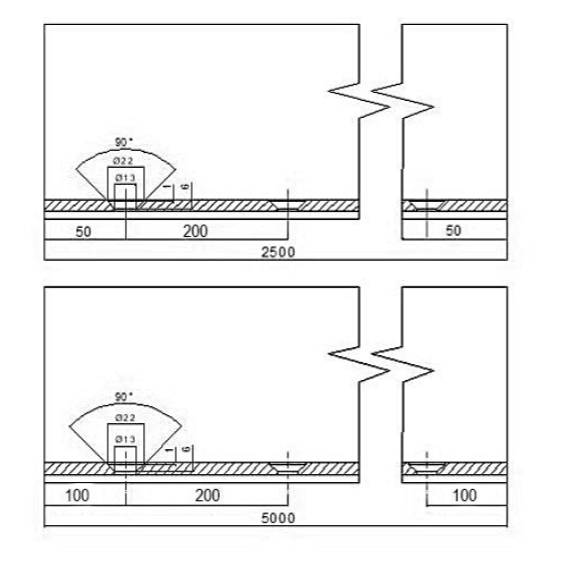 Aluminium profile  H121 A45 L2500