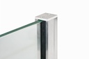 French balcony with fastening to the window frame, ALUMINUM, SILVER ANOD