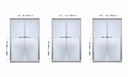 French balcony with fastening to the window frame, ALUMINUM, SILVER ANOD