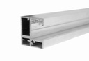French balcony with fastening to the window frame, ALUMINUM, SILVER ANOD