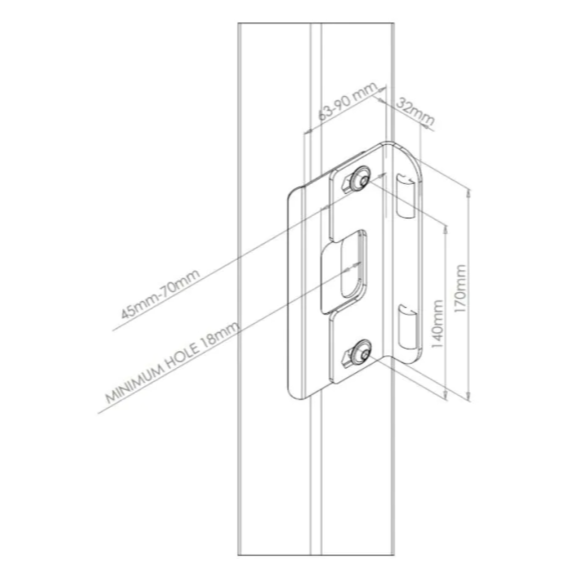 Superlock Gatemaster lock clip