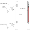 Concealed latch for double-sided gate GATEMASTER