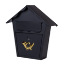 Mailbox steel, black 375 x 370 x 110 mm