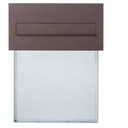 Mailbox with drawer PM PN 620, metallic bronze