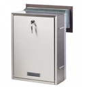 Mailbox with drawer PM PN 620, metallic bronze