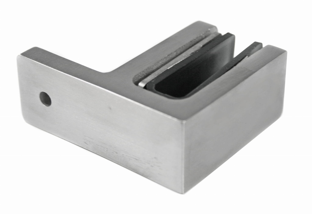 Glass clamp 48x65x34mm 12-15mm, AISI 316, SATIN