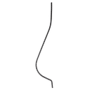 Балясина кованая изогнутая 12x12 mm H950 x L200 mm
