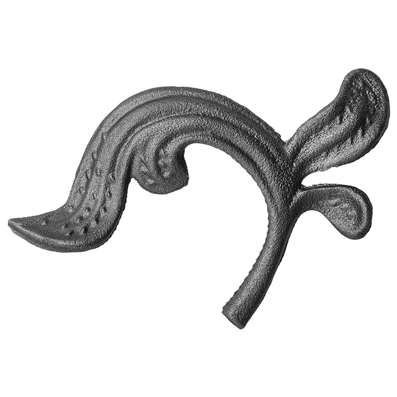 Decorative steel leaf H150 x L130 x 4 mm ( left )