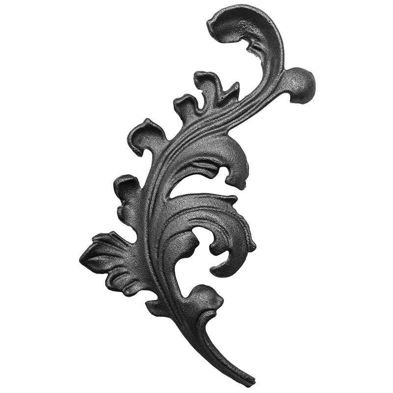 Decorative steel leaf 4 mm H270 x L110 mm ( Right )