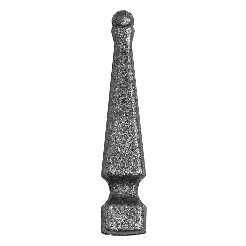 Forged steel arrowhead 20x20 mm, H100 x L20 mm