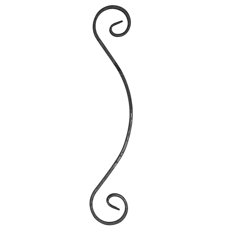 S formas Velmējums 12x6 mm H460 x L80 mm