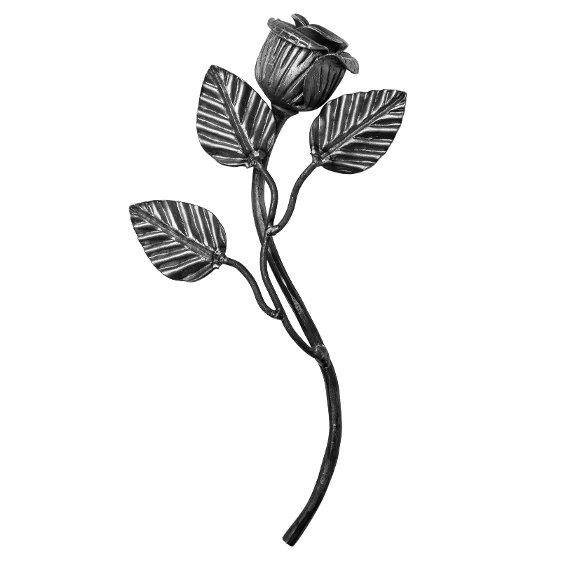 Decorative steel flower H240 x L140 mm